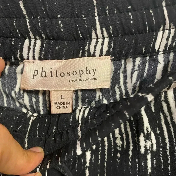 Philosophy Wide Leg Boho Pants Size L - Picture 5 of 5